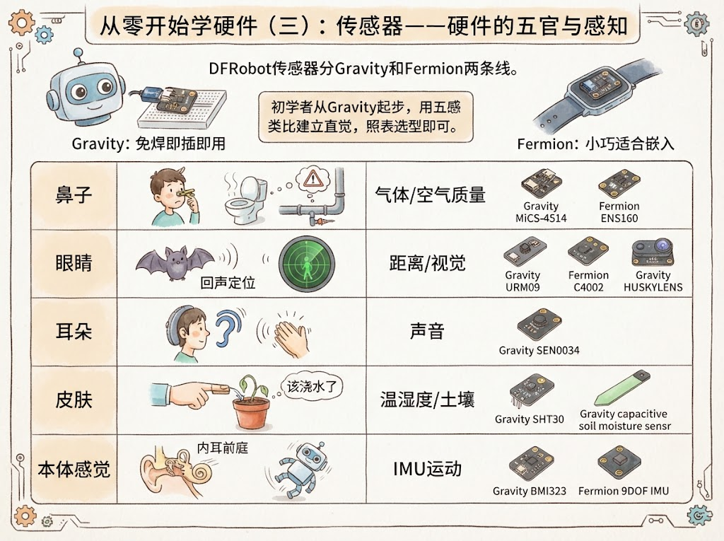 从零开始学硬件(三):传感器——硬件的五官与感知