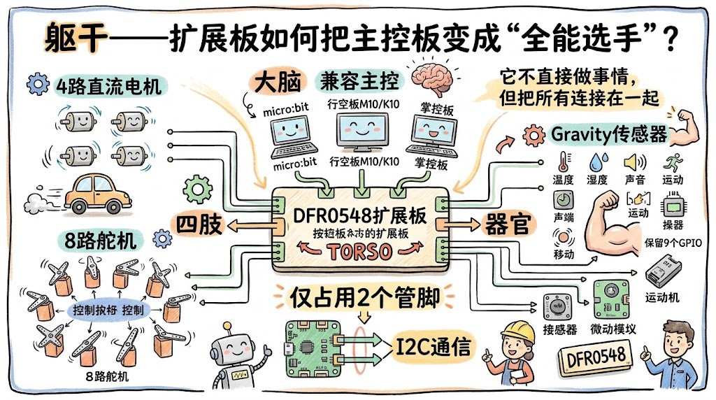 躯干——扩展板如何把主控板变成“全能选手”？