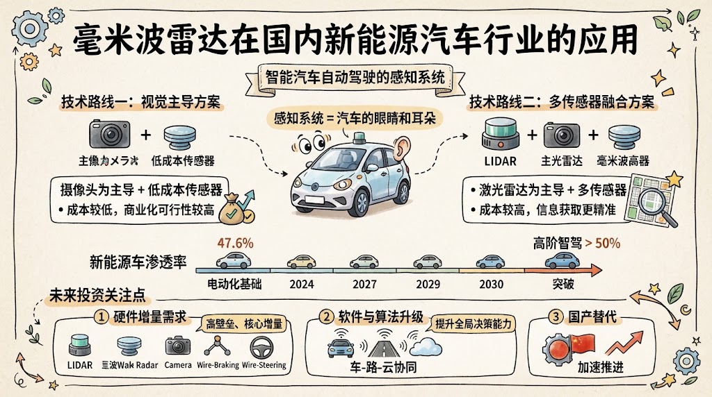 毫米波雷达在国内新能源汽车行业的应用