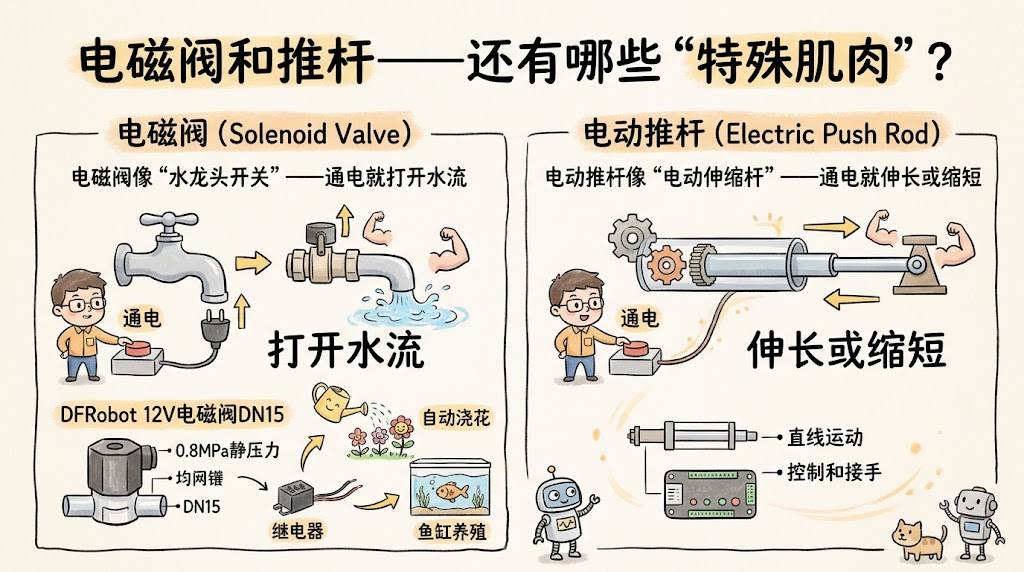 电磁阀和推杆——还有哪些“特殊肌肉”？