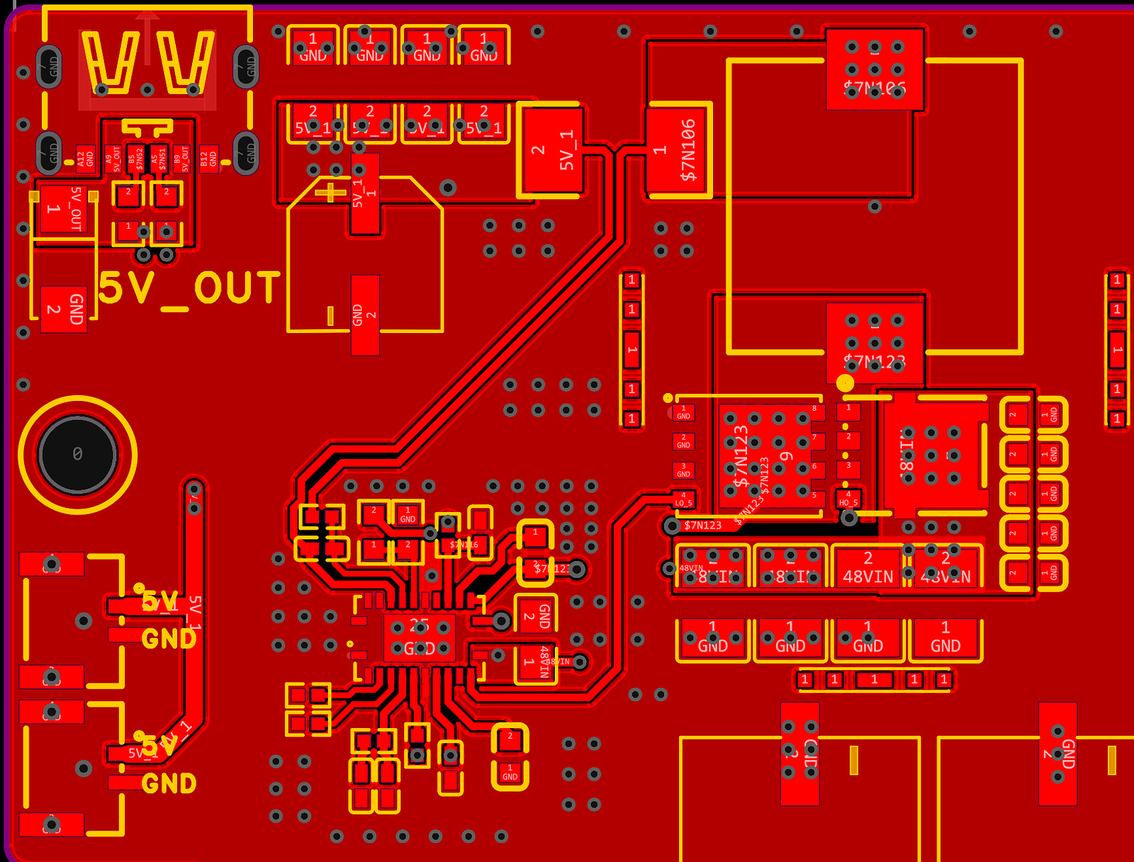 PCB电源局部高清图