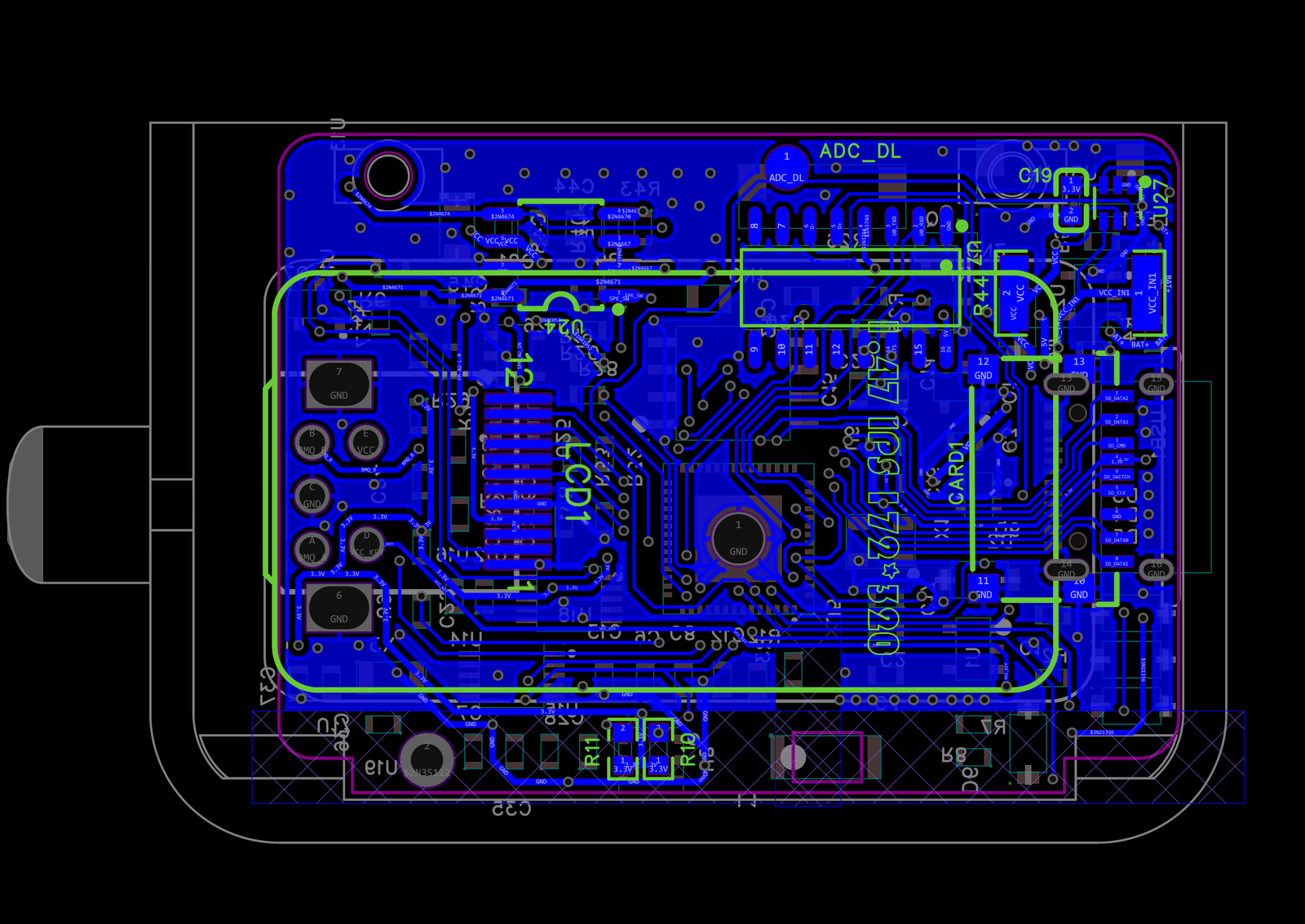PCB底面整体