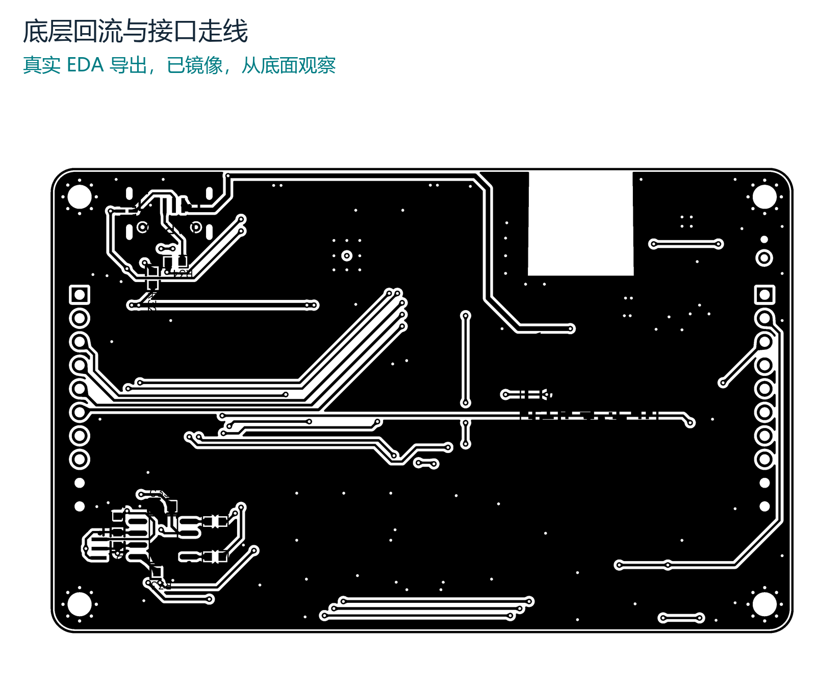 实际EDA底面走线