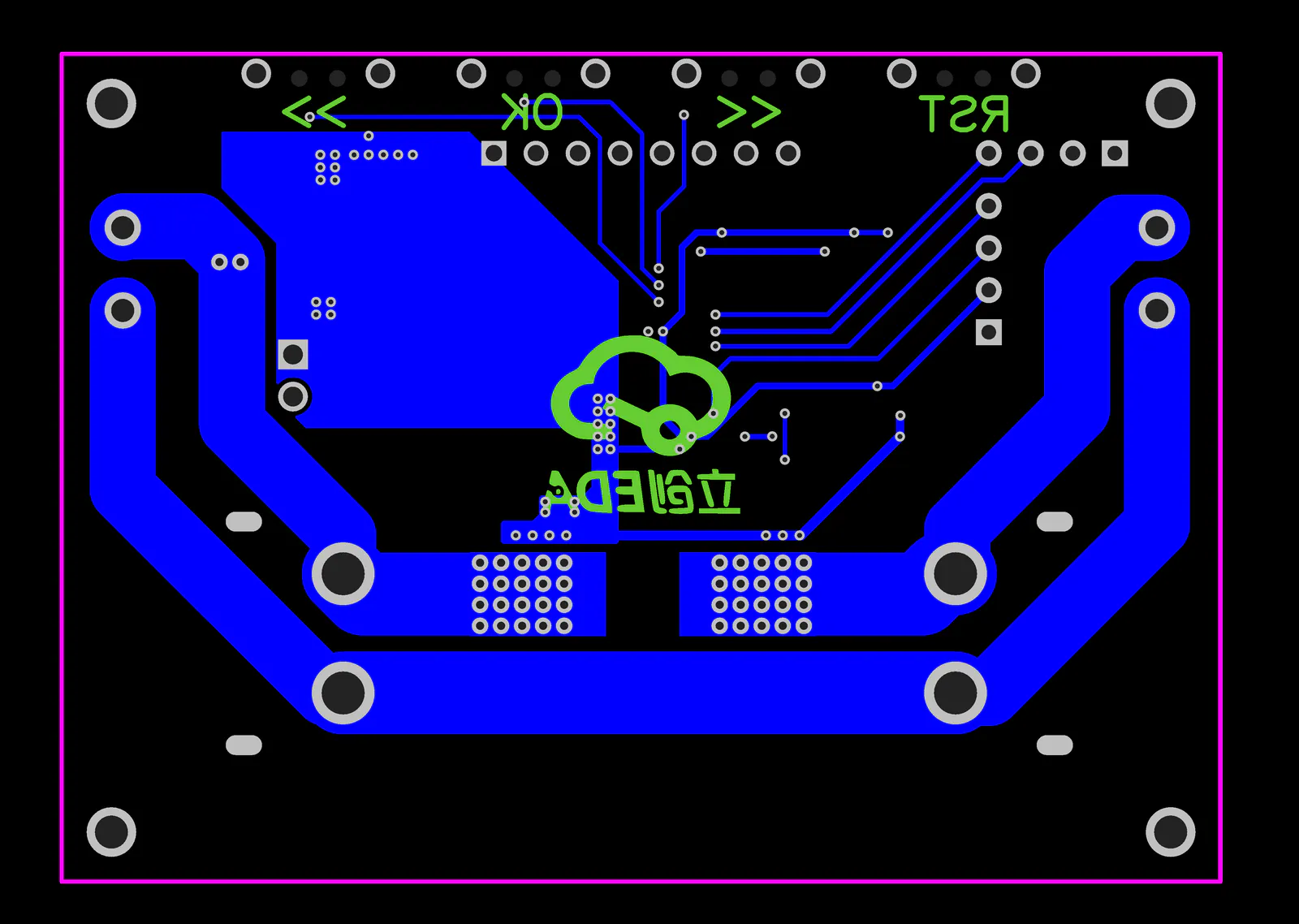 同版PCB底铜及底层丝印