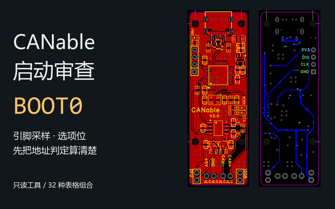 CANable 启动审查：BOOT0 谁说了算