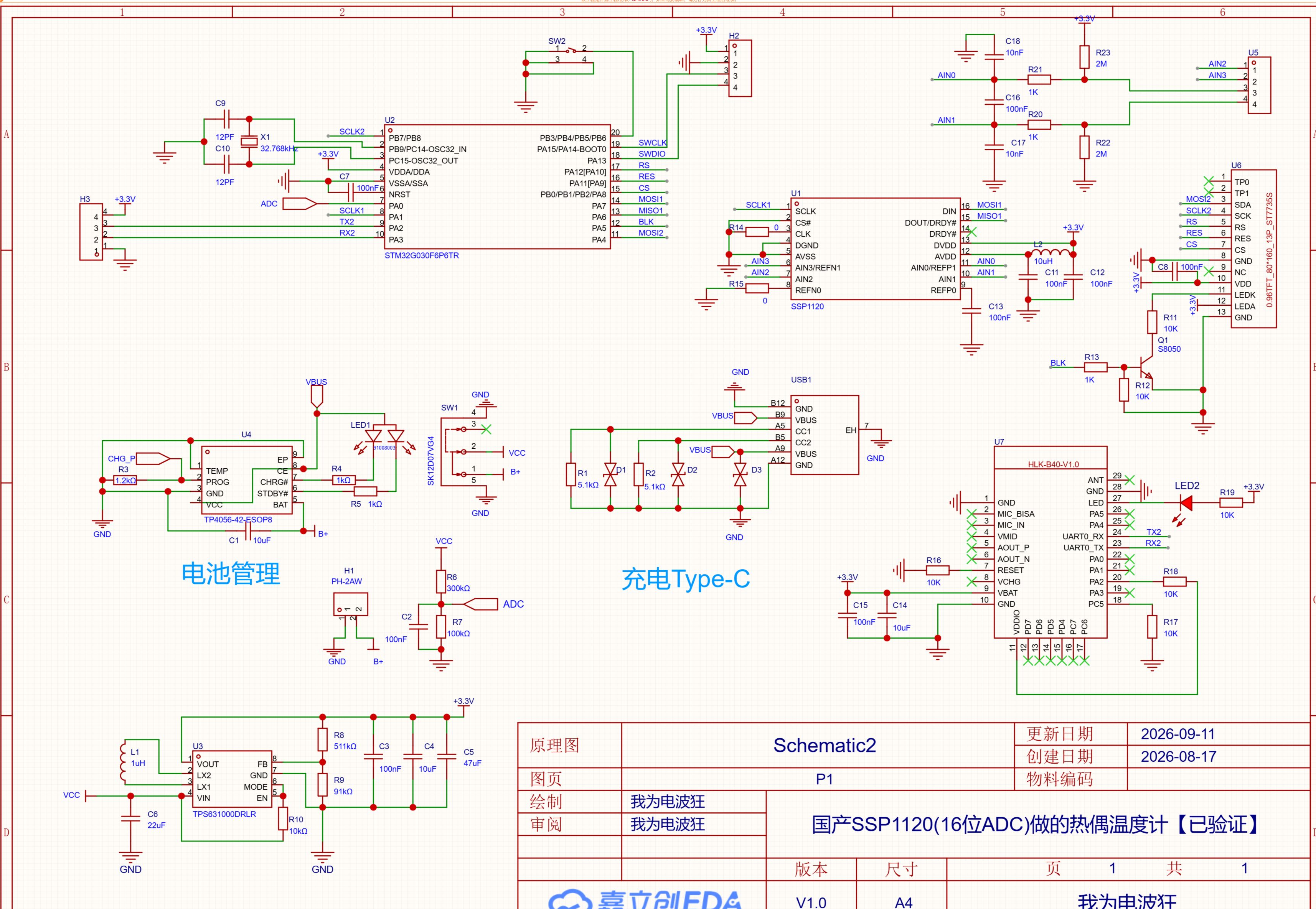 EDA 编辑器中的原理图全图