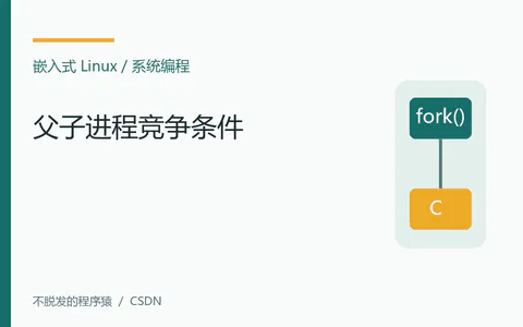 Linux父、子进程间的竞争条件