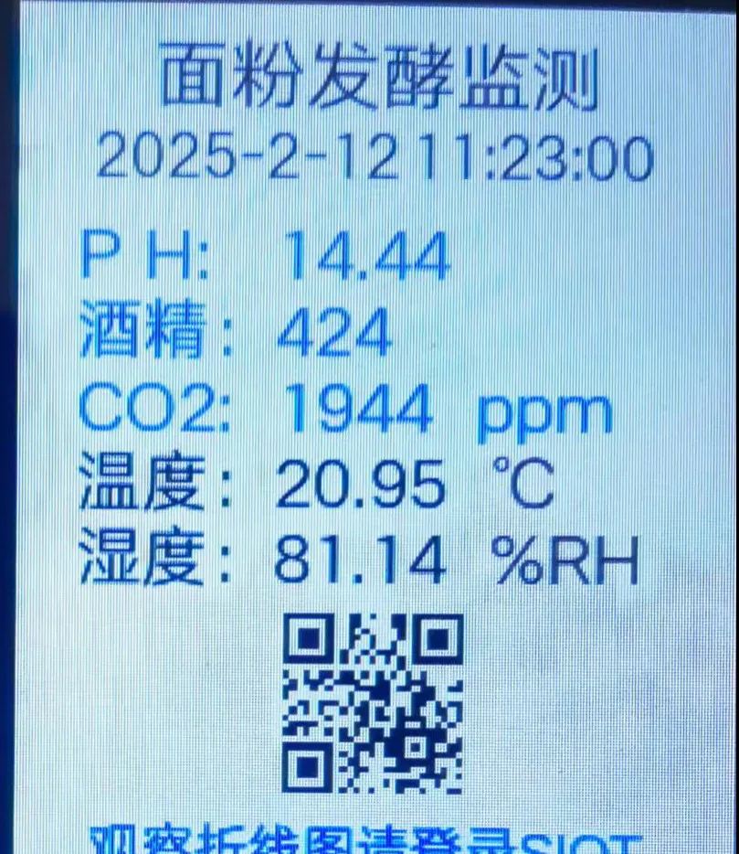 图 5-13 11:23:00 持续产气:CO₂ 1944ppm,酒精 424