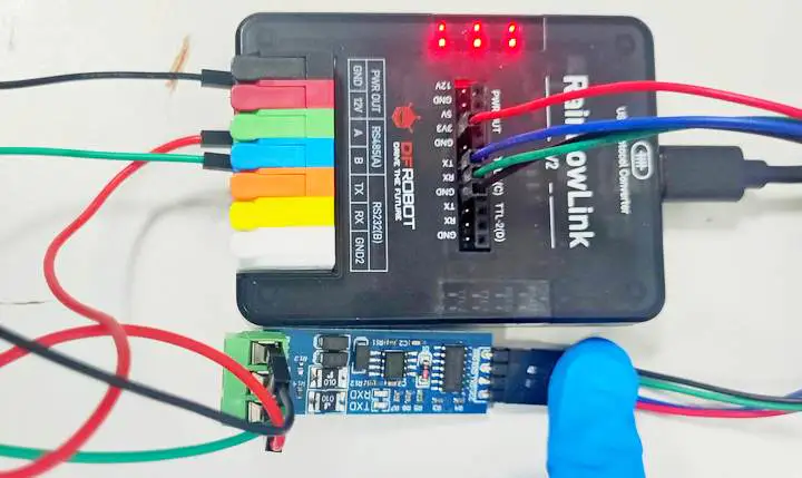 TTL 和 RS232 测试 · DFRobot RainbowLink-V2 4通道隔离USB协议转换器_image_1.webp