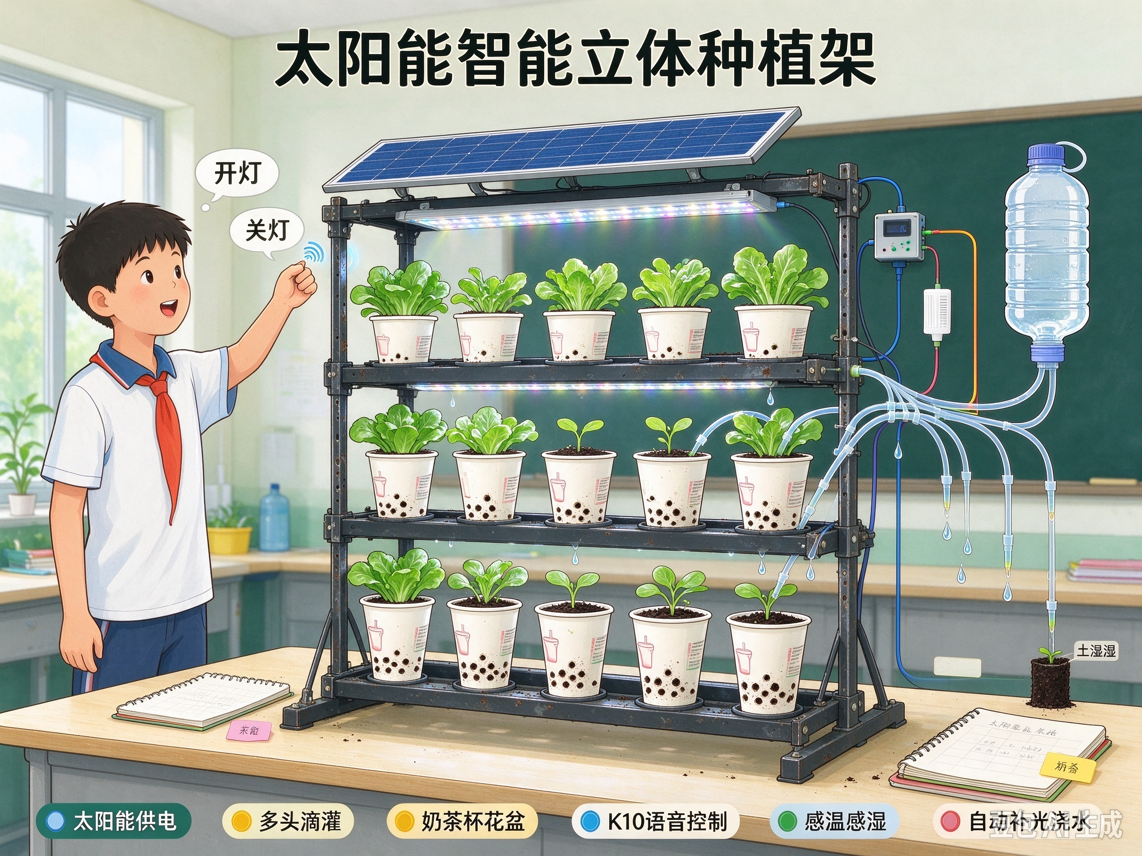 阳能智能立体种植架