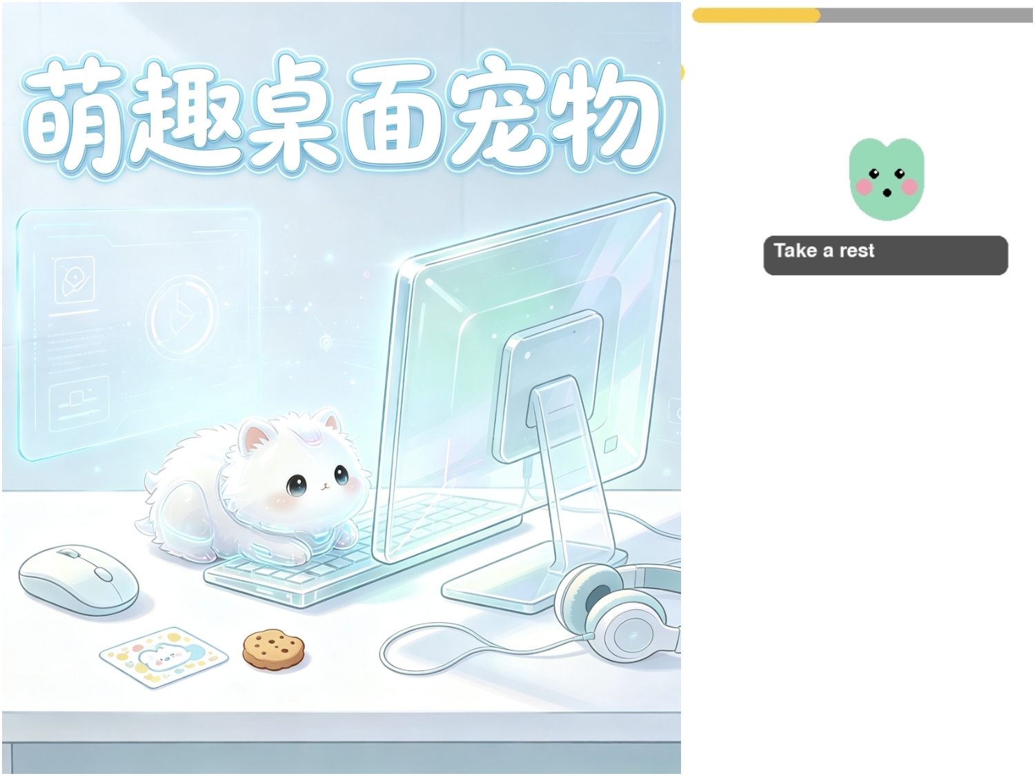 萌趣赛博电子宠物，养一只属于你的屏幕小怪兽