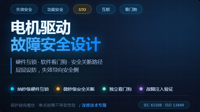 电机驱动故障安全设计：硬件互锁、软件看门狗与安全关断路径