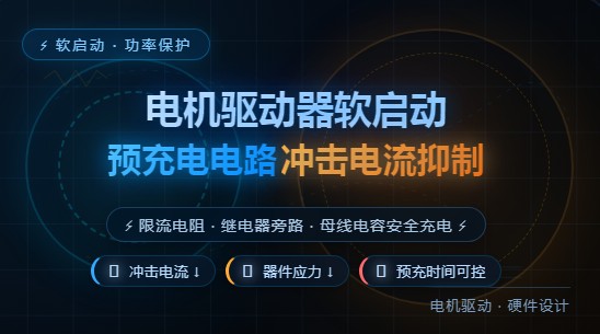 电机驱动器软启动：预充电电路与冲击电流抑制