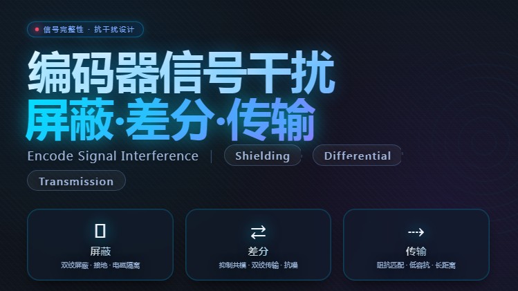 编码器信号干扰：屏蔽、差分与传输