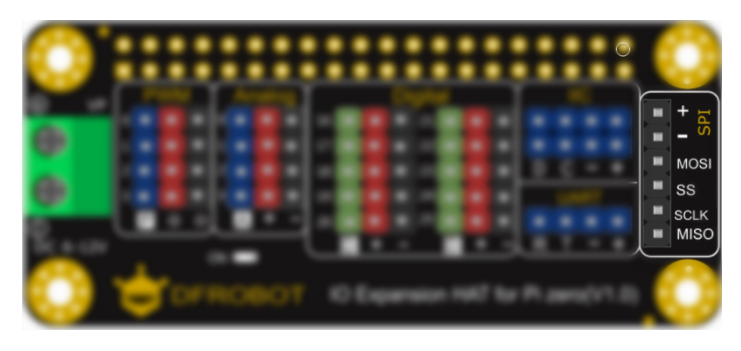 DFR0604 IO Expansion HAT for Raspberry Pi Zero/Zero W SPI