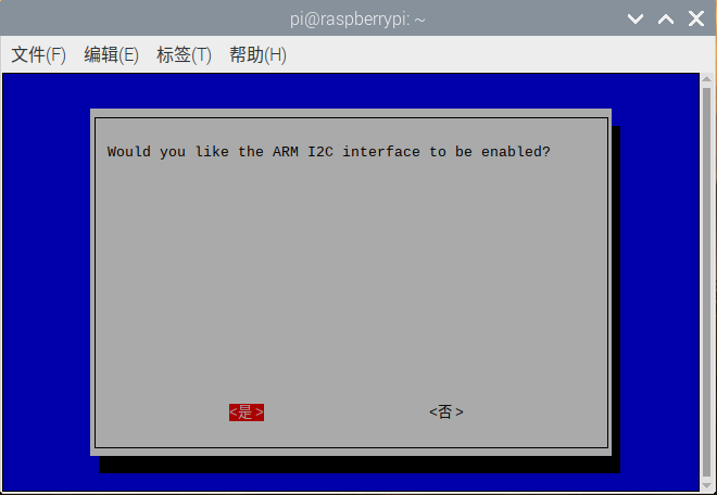 Install I2C library and enable 3