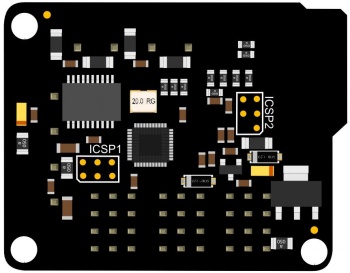 RoMeo BLE mini(V2.0)反面示意图