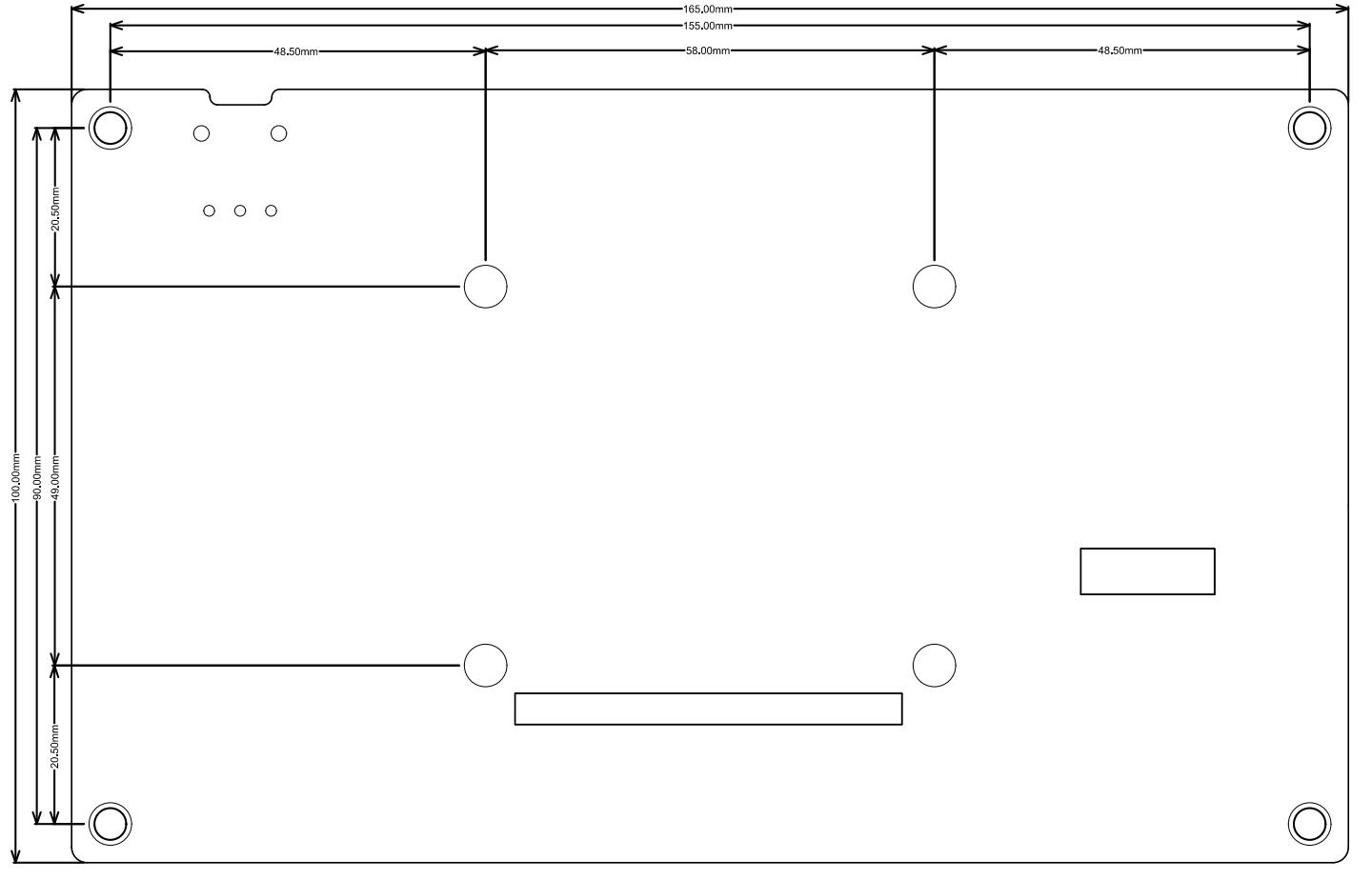 5" touchscreen dimension diagram, click to enlarge