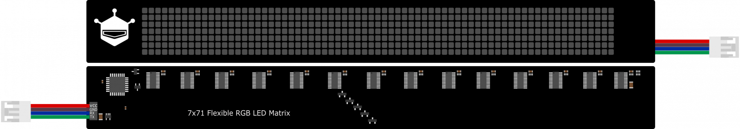 7x71 Flexible RGB LED Matrix