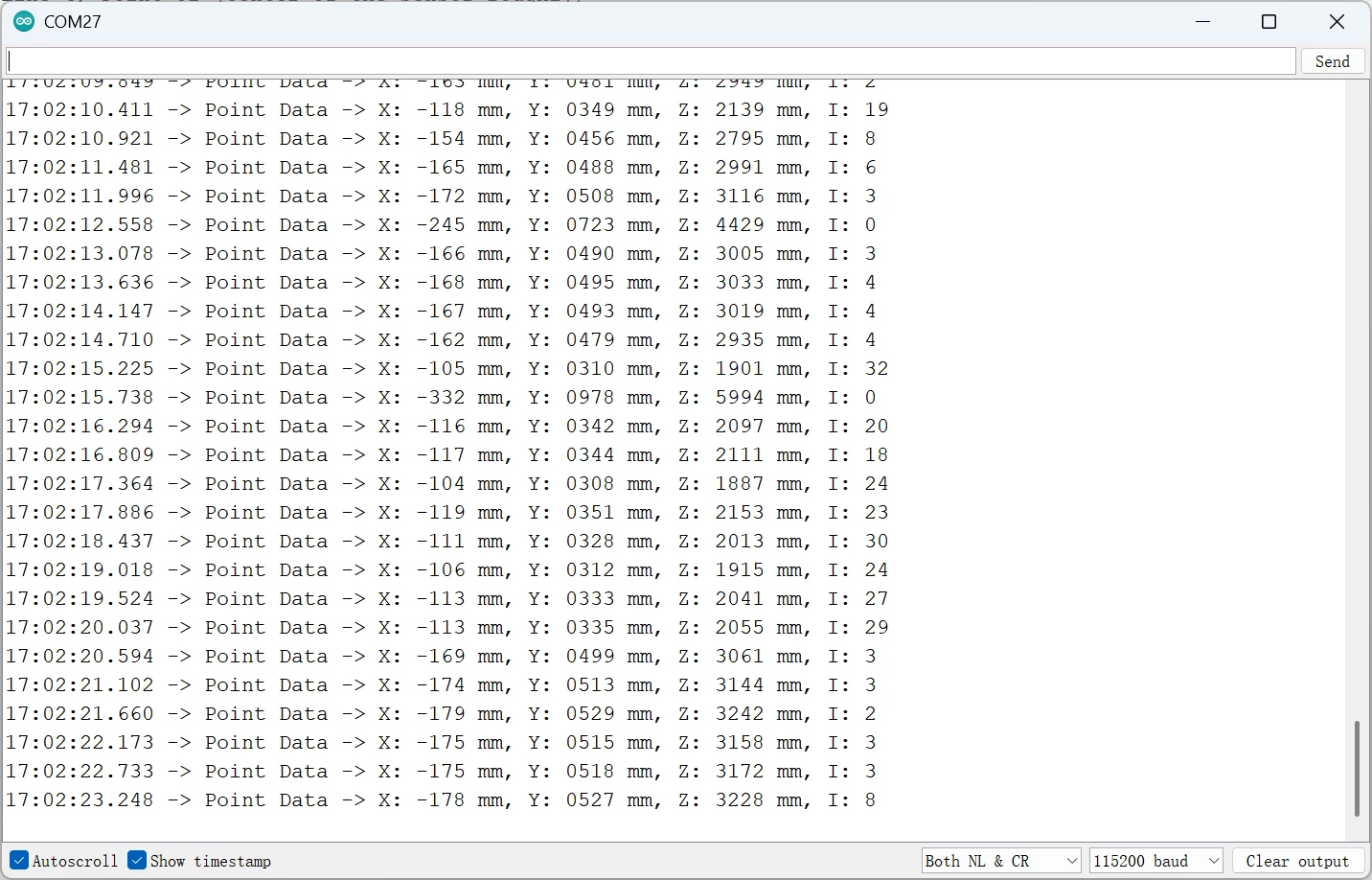 SEN0682-获取单点结果 SEN0682-获取单点结果