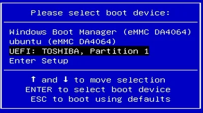 LattePanda boot order