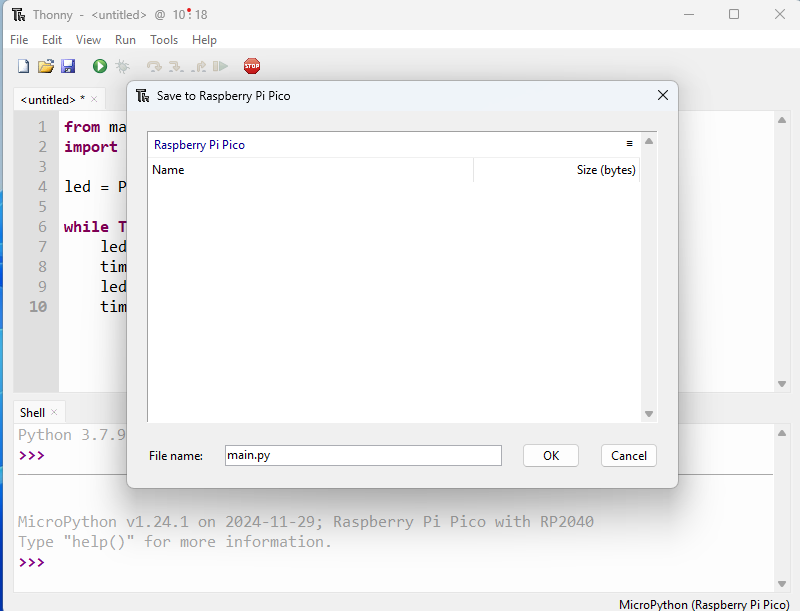 LattePanda iota code save