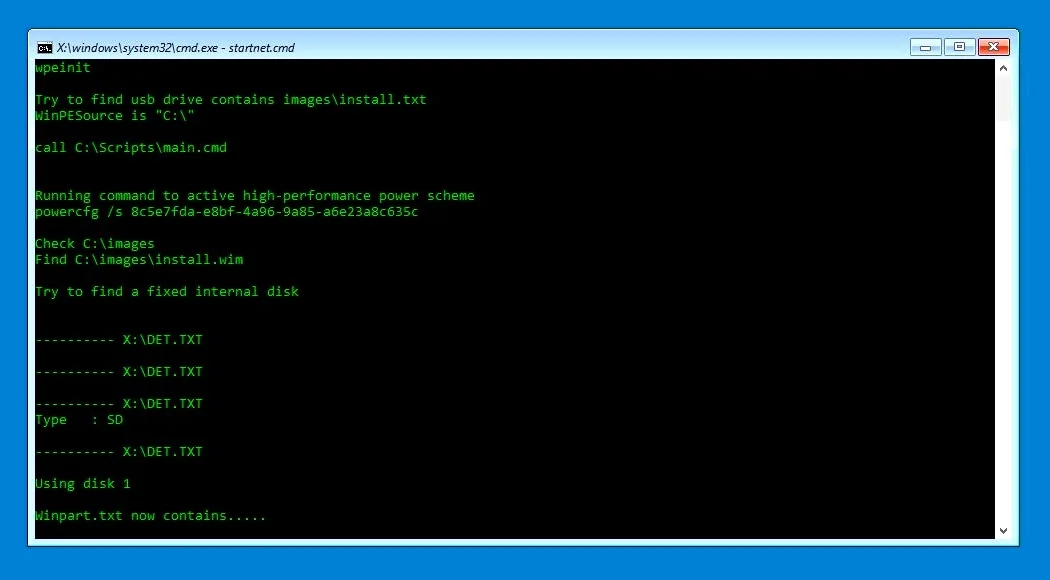 Windows安装开始界面